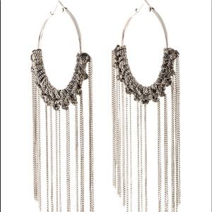 18k White Gold Hoop Earrings